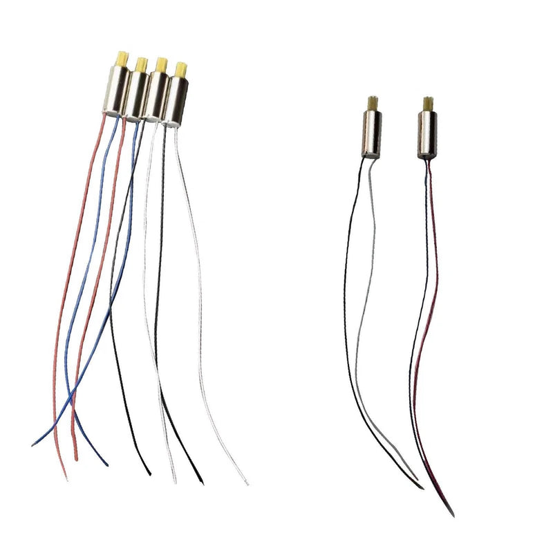 RC drone motor metal engine spare part with four-pin terminals and red/white wire leads