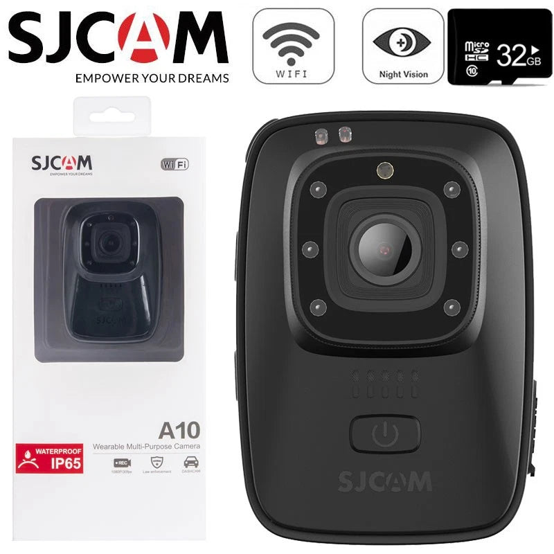 WIFI SJCAM A10 1080P Body Worn Camera Wearable Laser Light Sports Action + 32GB