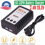US B3 LIPO Balance Battery Charger 7.4v 11.1v 2s 3s Cells for RC LiPo US Plug