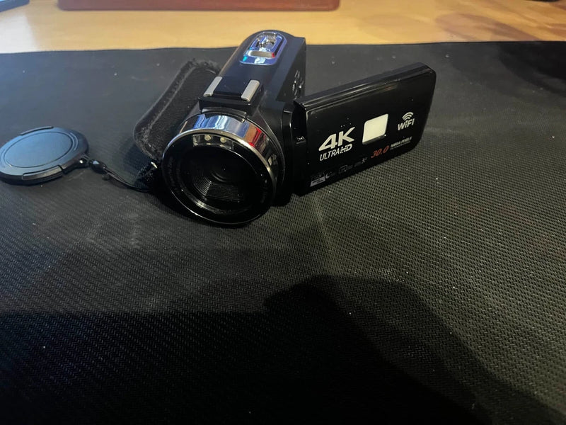 4K Video Camera 30MP Camcorder with 3.0?? 270?? Rotation TouchScreen, 16x Optical