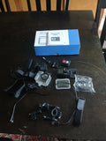 Hiicam action camera kit with mounts, waterproof case, and accessories