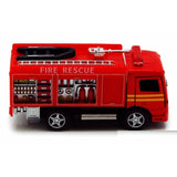 5" Kinsfun Rescue Fire Engine Emergency Truck Diecast Model Toy Car 5110
