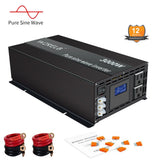 3000W 12/24/36/48VDC Pure Sine Wave Inverter 6000W Peak Solar Power Converter