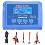 80W LiPo Battery Balance Charger 6A Discharger Blue RC Hobby LiPo/Li-ion/Life Battery