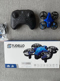 TUDELLO Hand Sensor Quadcopter Drone 2.4GHz Headless Altitude Hold Blue