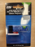 E-Flite EFLB5001S25 1S 1-Cell 3.7V  500mAh25C Li-Po Battery, JST-RCY, x2
