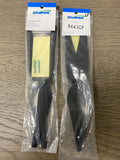 Gemfan 9443CF propeller pair in clear packaging, carbon-fiber-look, black blades