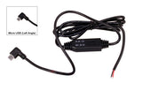 3M DC 12V (8-22V) to 5V 3A Left Angled 90 Degree Micro USB Power Converter Cable