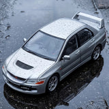 JDM 1:24 Mitsubishi Lancer EVO 9 Alloy Racing Car Model Simulation Sound Light