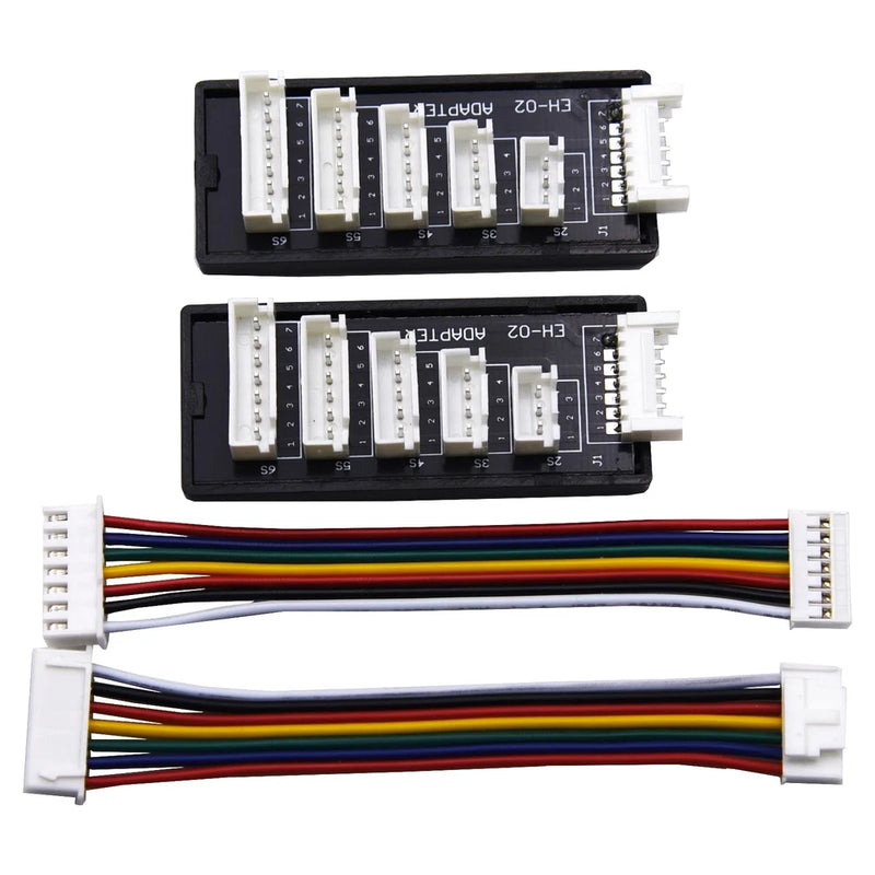 Blomiky 2 Pack JST-XH-7P to 2S-6S 7.4V-22.2V Charge Convert Boards and... Converter