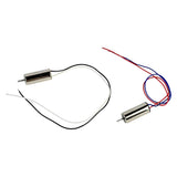 Coreless hollow-cup drone motor set, two DC cylindrical motors with wire leads