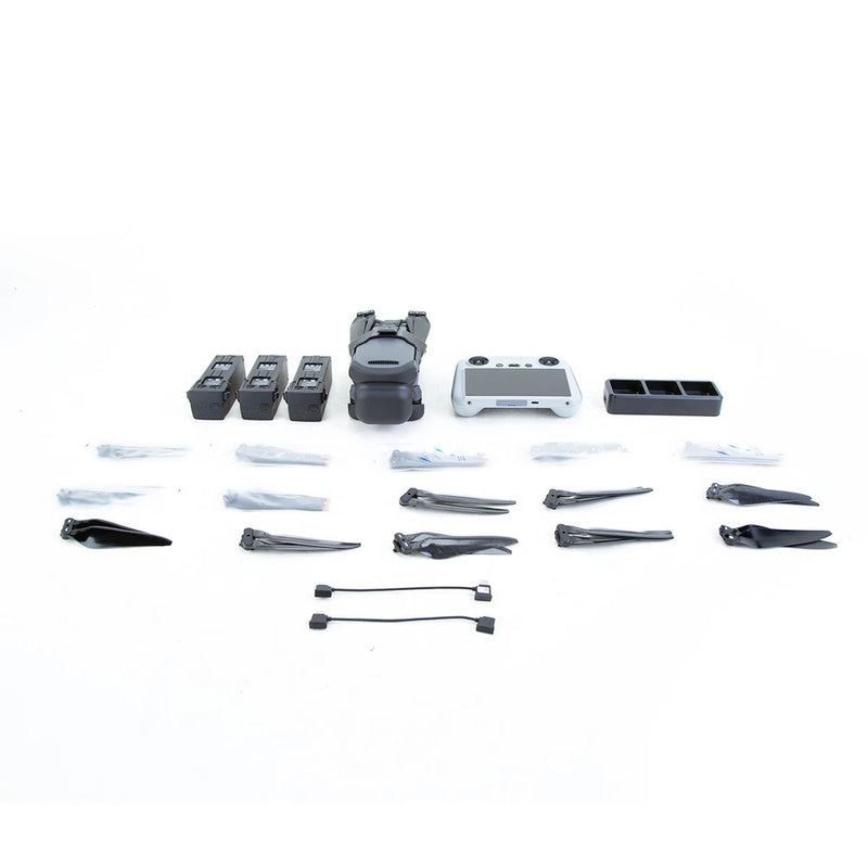 Drone Fly More kit: controller, batteries, and propellers