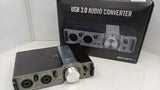 ZOOM UAC?2 USB 3.0 Audio Converter Interface 2?in?2?out Mic Preamp Used