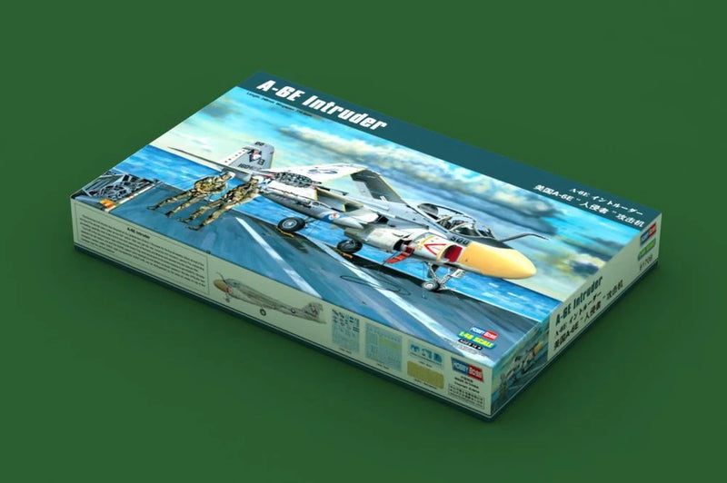 A-6E Intruder aircraft model kit in box with colorful artwork