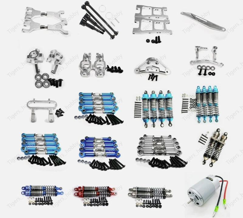 Alloy CNC Upgrade Parts Silver For 1:10 Redcat Blackout XTE XBE SC Racing Rc Car