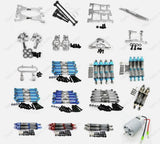 Alloy CNC Upgrade Parts Silver For 1:10 Redcat Blackout XTE XBE SC Racing Rc Car