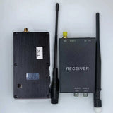1.3G 10W FPV Wireless Audio Video AV Transmitter Receiver 4 TX & 4 RX Channels