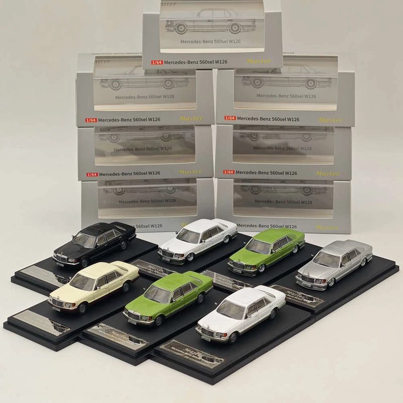 Master 1:64 S560sel W126 Diecast Toys Car Models Collection Gifts