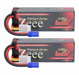 2X Zeee Series 4S Lipo Battery 5200mAh LCG Hard Case Battery Height 37mm 14.8V