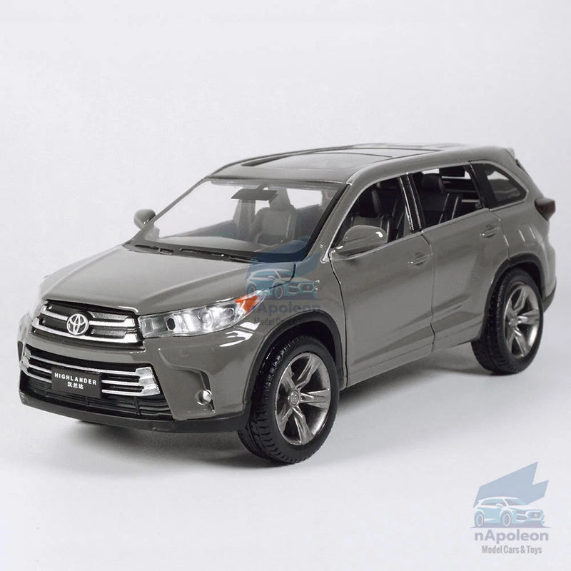 Toyota Highlander SUV 1/32 Model Car Diecast Toy Vehicle Collection Gift Gray