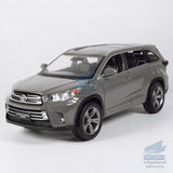 Toyota Highlander SUV 1/32 Model Car Diecast Toy Vehicle Collection Gift Gray