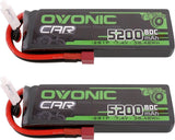 7.4V 2S Lipo Battery 5200mAh 80C Soft Case Battery Dean T Plug with Housing
