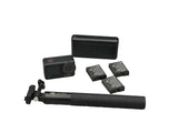 DJI Osmo Action 4 - 3x Batteries, Battery Charger, Selfie-stick