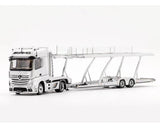 MERCEDES-BENZ ACTROS AMG TRANSPORTER SILVER 1/64 DIECAST MODEL BY GCD KS-069-401