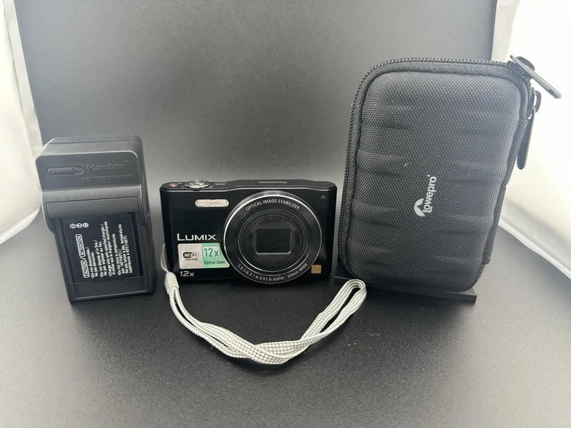 Panasonic LUMIX DMC-SZ8 16.1MP Digital Camera Black TESTED good