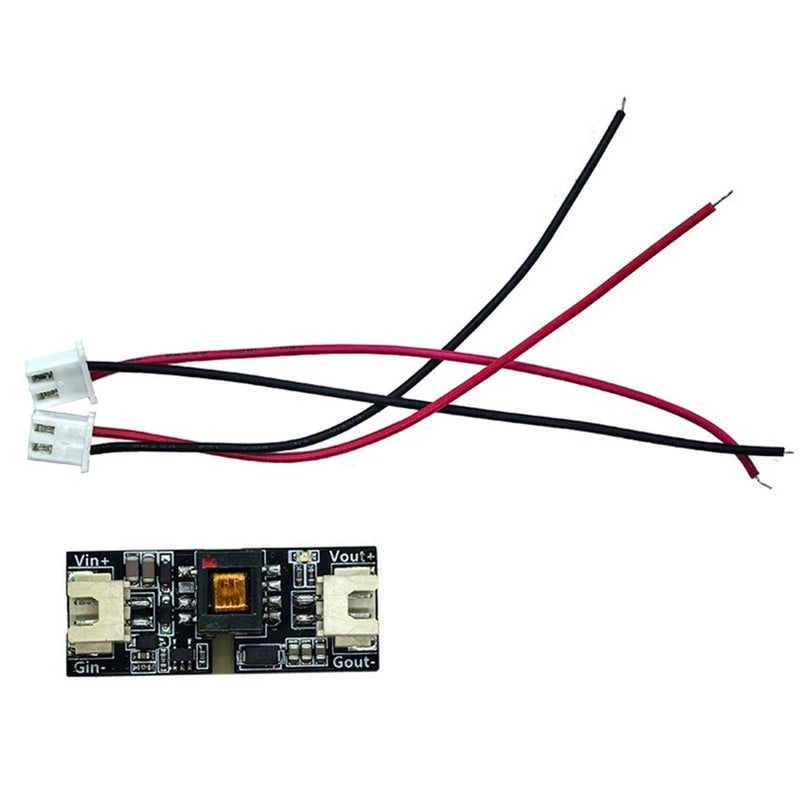 Isolated DC-DC converter module with XH2.54 wires and dual terminal labels Vin/Gin/Vout