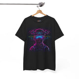 FPV Drone Pilot Tee | Neon VR Helmet, Futuristic Vaporwave
