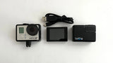 GoPro HERO3+ action camera bundle with touchscreen and super charger battery