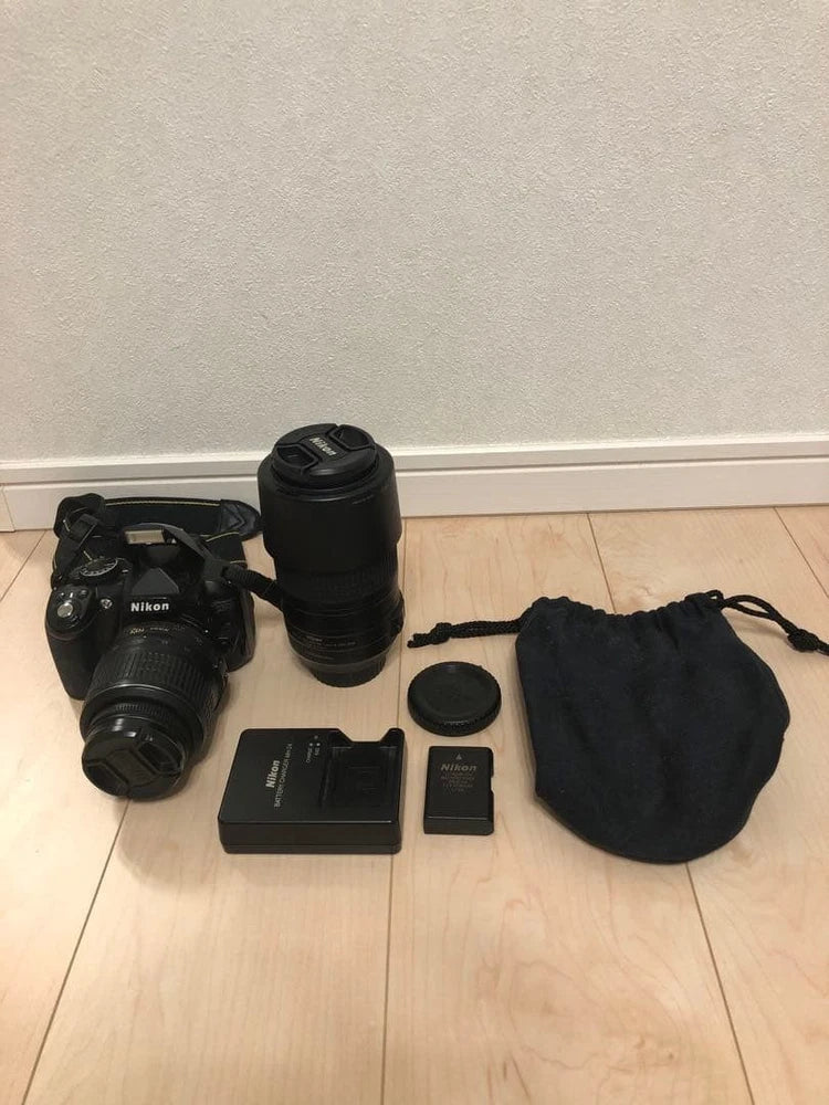 Nikon D3100 Digital DSLR Camera with 2 Lenses Standard and Telephoto Kit