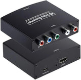 1080p FHD Digital YPbPr to HDMI Adapter Stereo Audio Video Converter Connector