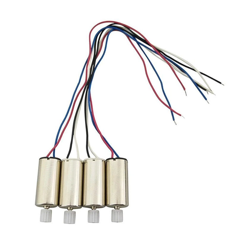 4-pack motor electrical harness with four wire-wound coils and plug connectors