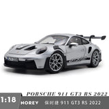 1/18 Porsche 911 992 GT3 RS 2022 Norev 187357 GT Silver Diecast Model Toy Car
