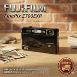 FUJIFILM FinePix Z700EXR Black Compact Digital Camera JP
