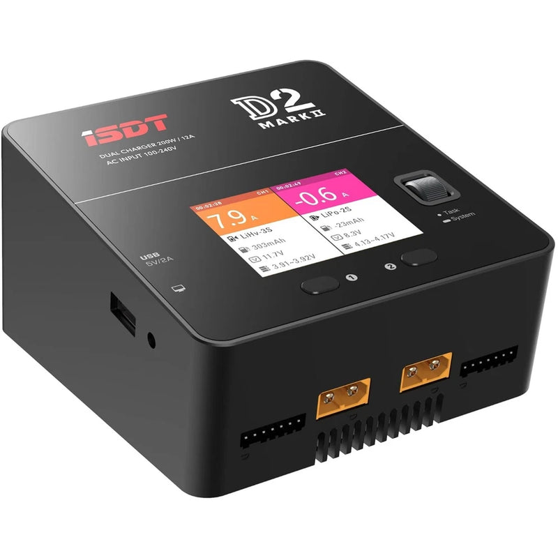 Dual Channel Lipo Balance Charger D2 MK2 - Fast Charging & Discharging Power Battery