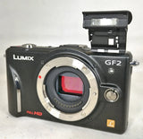 ¡¾Near Mint¡¿panasonic lumix DMC-GF2 12.1MP Digital Camera Black Body  #0208