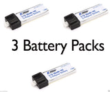 E-Flite 3 pc Blade Scout CX 14C 70mAh 1S 3.7V LiPo Battery #EFLB0701S