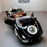 1:18 1936 Benz 500K Diecast Model Car Alloy Classic Light Sound Toy Quality