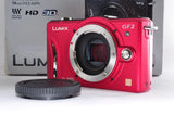 Panasonic LUMIX DMC-GF2 Red Compact Digital Mirrorless Camera From Japan