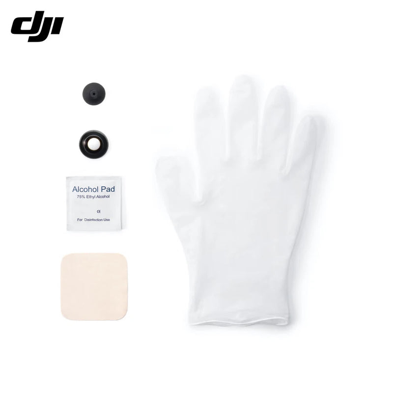 DJI Avata 360 replacement lens kit: glove, alcohol pad, lens ring and seal parts