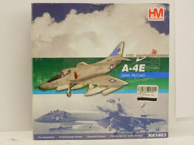 1/72 scale HobbyMaster (HM) Diecast Model Skyhawk A-4E "John McCain"  (#HA1403)