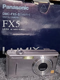 Panasonic LUMIX DMC-FX5-S Silver Compact Camera With Accessories From Japan