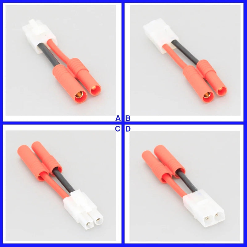 Tamiya to HXT 4mm Male/Female 14AWG 2inchs Cable Adapter RC LiPo Battery Truck