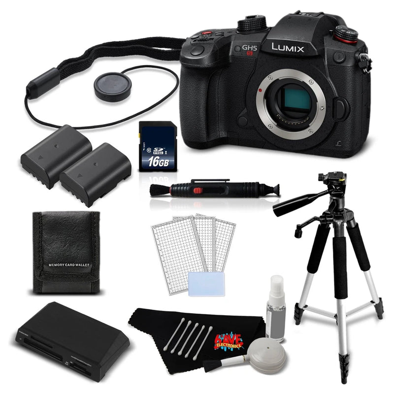 Panasonic Lumix DC-GH5S Digital Camera (Intl Model) Version + 16GB Memory Card C