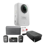 Xtra Sphra360 8K Video Action Camera with Wireless Microphone and Accessories