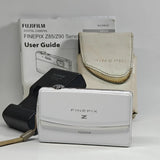 Fujifilm FinePix Z90 14.2MP Digital Camera White Touchscreen + Charger Bundle
