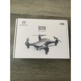 DEERC D20 HD Camera Drone Silver 360 Flip 3 Speed Foldable Phone Holder